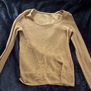 Lightweight Mustard Long Sleeve Sweater